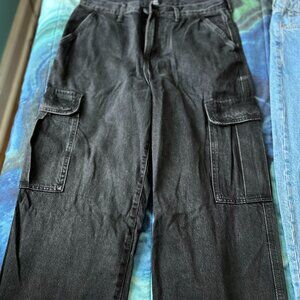 Baggy Streetwear Men's Jeans, Black